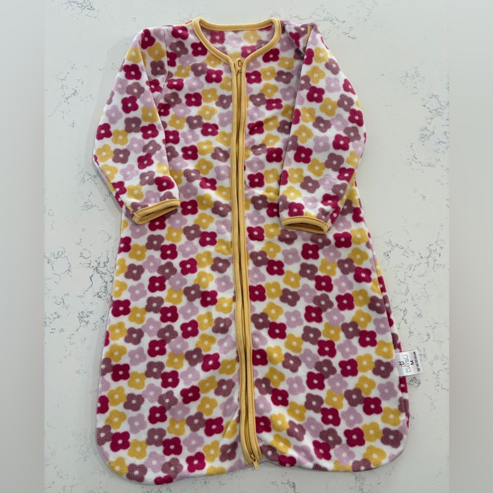 Kids Floral Fleece Sleep Sack- size M